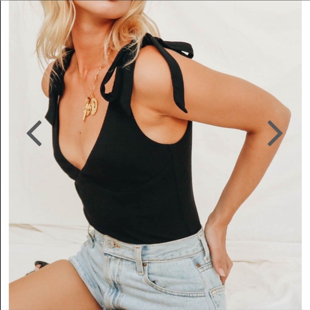 NWT Verge Girl The Last Word Tie Bodysuit